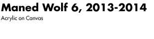 Maned Wolf 6, 2013-2014